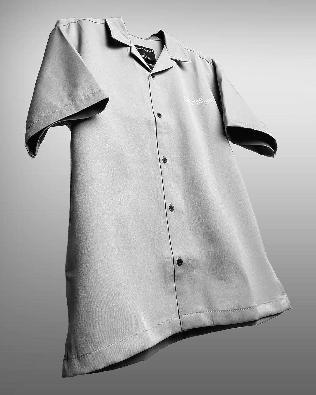 bowling, cuban, streetwear, retro, camp, guayabera, shirts, grey