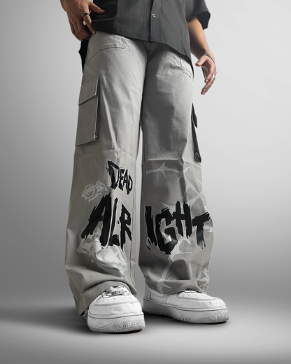 cargo, pants, relaxed, comfortable, pockets, design, grey