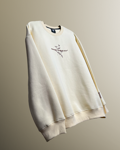 Sweatshirt, Relaxed, Comfortable, Design, WInter, Essential, Cream