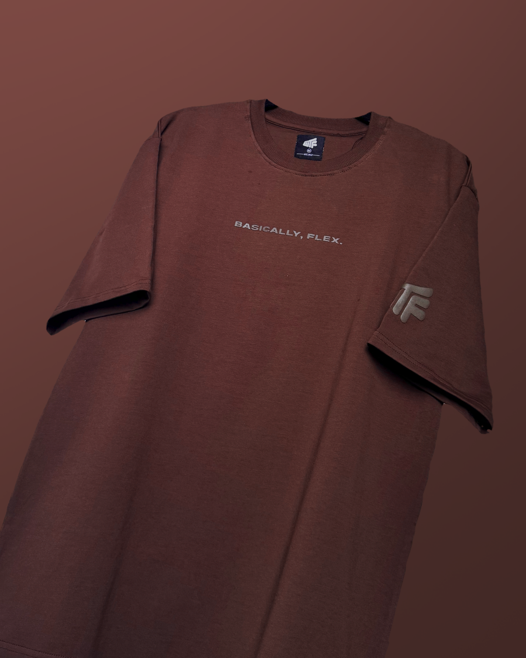 tshirt, oversized, relaxed, comfortable, summer, creative, solid, basic, brown