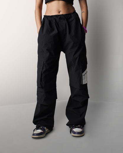 BLACK Parachute Pants