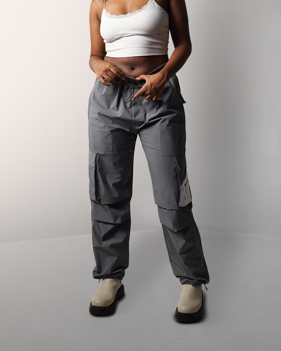 GREY Parachute Pants